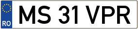 Trailer License Plate